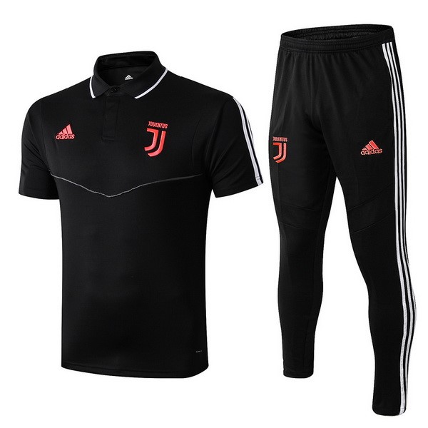 Polo Conjunto Completo Juventus 2019 2020 Negro Rojo